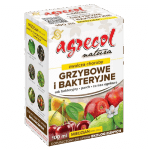 Agrecol Natura Miedzian Extra 350SC Preparat zwalczający choroby grzybowe pomidorów i ogórków 100ml