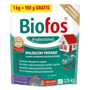 Biofos Professional Biologiczny preparat do szamb i przydomowych oczyszczalni ścieków 1,15kg