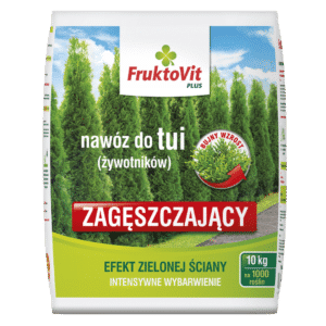 Fruktovit do Tui 10kg – Szybki Wzrost Kompleksowy Nawóz na Gęsty Żywopłot - obrazek 1