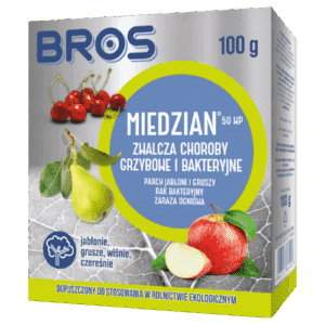 Bros Miedzian 50 WP Środek zwalczający choroby grzybowe 100g - obrazek 1