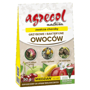 Agrecol Miedzian WP Środek grzybobójczy zwalczający choroby grzybowe 50g - obrazek 1