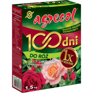 Agrecol 100 Dni Nawóz do Róż oraz Innych Roślin Ogrodowych 1,5kg