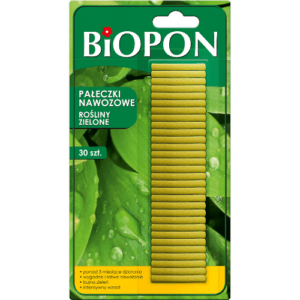 Biopon Pałeczki Nawożowe do Roślin Zielonych 30 Sztuk
