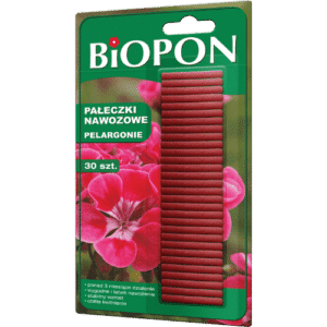 Biopon Pałeczki Nawożowe do Pelargonii 30 Sztuk