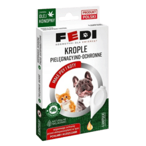 Fedi krople na pchły dla małych psów 4 x 1 ml