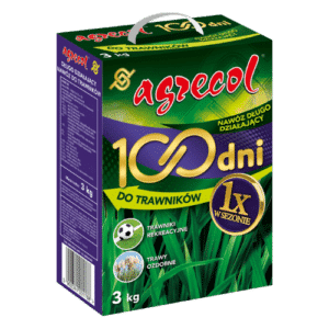 Agrecol 100 Dni Nawóz Długo Działający do Trawników i Traw Ozdobnych 3kg
