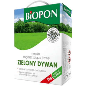 Biopon Zielony Dywan nawóz zagęszczający do trawników 5kg - obrazek 1