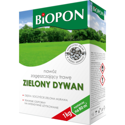 Biopon Nawóz Zagęszczający Trawę Zielony Dywan 1kg