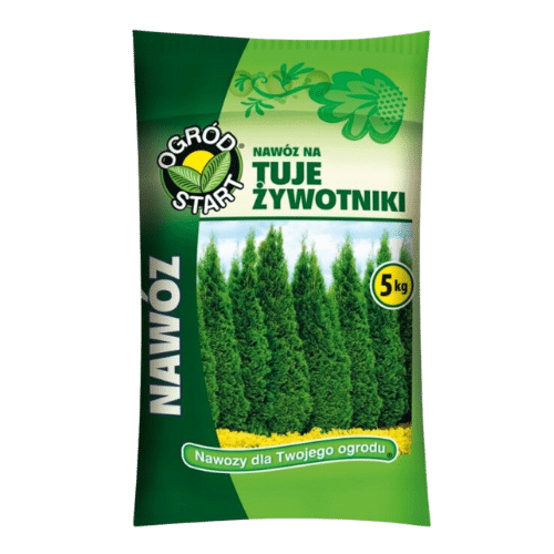 Ogród Start Nawóz na Tuje - Żywotniki 5kg – Zdrowy Wzrost i Intensywna Zieleń Roślin