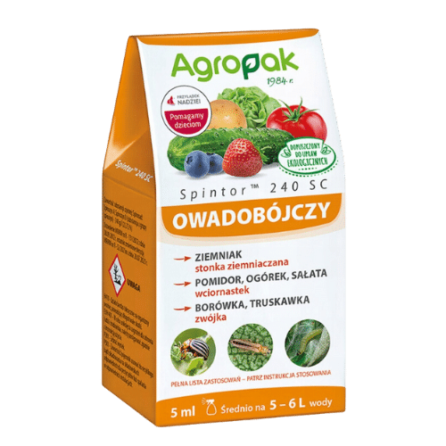 Agropak: Spintor 240 SC Skuteczny Insektycyd do Zwalczania Szkodników Gryzących, 5ml