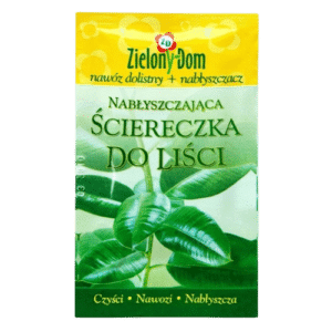 Zielony Dom Ściereczka do Liści Nawóz Dolistny + Nabłyszczacz – Zdrowe i Lśniące Rośliny