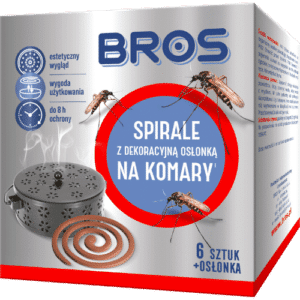 Bros Spirale na Komary z Dekoracyjną Osłonką 6 sztuk - obrazek 1