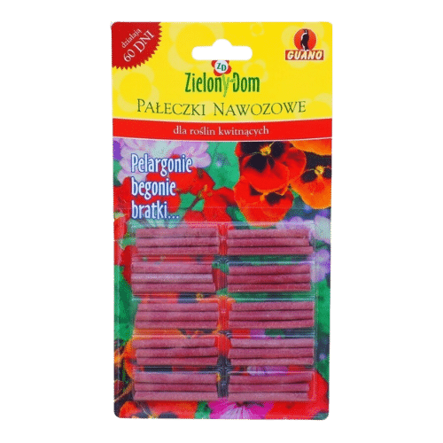 Zielony Dom Pałeczki Nawozowe do Kwitnących i Balkonowych 30 sztuk