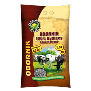 Ogród Start Obornik Bydlęcy Granulowany 4kg – Naturalny Nawóz do Ogrodu