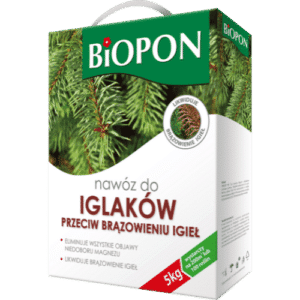 Biopon Nawóz do iglaków przeciw brązowieniu igieł 5kg