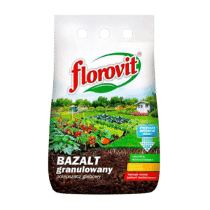 Florovit Bazalt Granulowany Naturalna Siła Wulkaniczna dla Twojej Gleby 5kg - obrazek 1