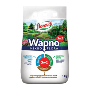 Florovit Wapno Mikroflora 3w1 5kg Odkwasza i Użyźnia Glebę - obrazek 1