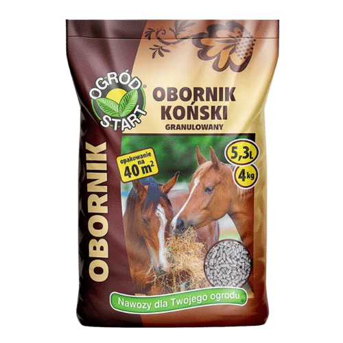 Obornik Koński Granulowany Ogród Start 4kg – Naturalny Nawóz do Zdrowych Roślin Ogród Start Obornik Koński Granulowany 4kg – Naturalny Nawóz do Zdrowego Wzrostu Roślin