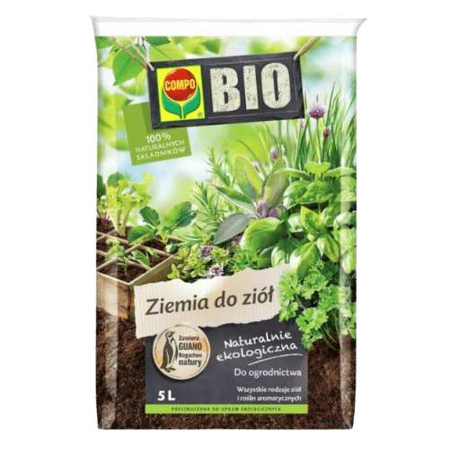 Compo Bio Ziemia do Ziół 5L – Naturalne Podłoże dla Aromatycznych Roślin
