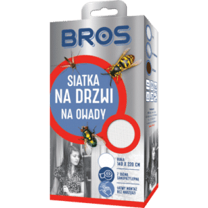 Bros Siatka Zabezpieczająca Przed Owadami 140 x 220 cm Biała - obrazek 1