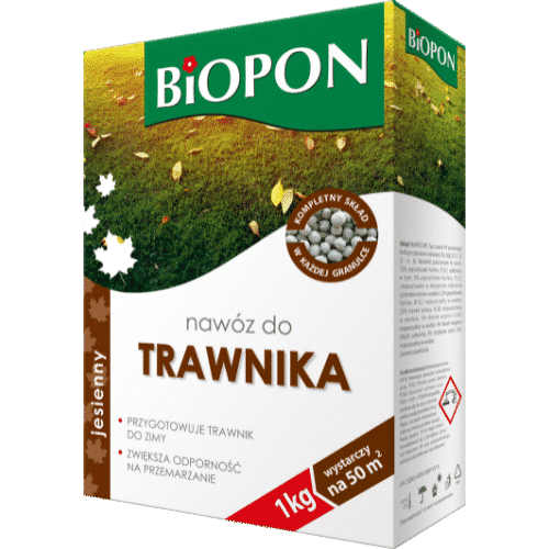 Biopon Nawóz Jesienny do Trawnika Granulat 1kg