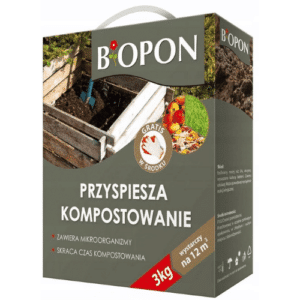 Biopon Preparat Przyspieszający Kompostowanie + Rękawiczki 3kg