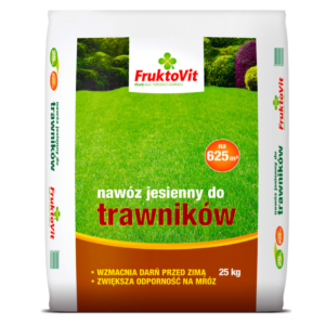 FruktoVit Plus Nawóz Jesienny do Trawników z Żelazem 25kg - obrazek 1