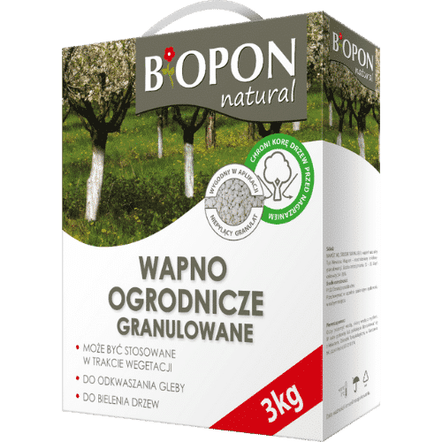 Biopon Wapno Ogrodnicze Granulowane do Bielenia 3kg