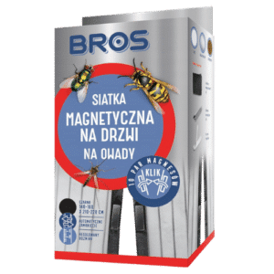 Bros Siatka Magnetyczna Na Drzwi Moskitiera 160x220 cm Czarna - obrazek 1