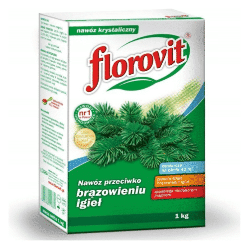 Florovit Nawóz do iglaków przeciwko brązowieniu igieł, kartonowe pudełko