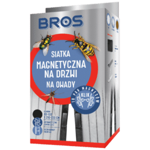 Bros Siatka Magnetyczna Na Drzwi Moskitiera 100 x 220 cm Czarna - obrazek 1