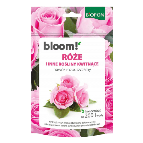 Biopon Bloom 200 g – Skuteczne Odżywianie Róż i Roślin Kwitnących Biopon Bloom Nawóz Rozpuszczalny do Róż i Roślin Kwitnących 200 g – Intensywne Odżywienie dla Pięknych Kwiatów