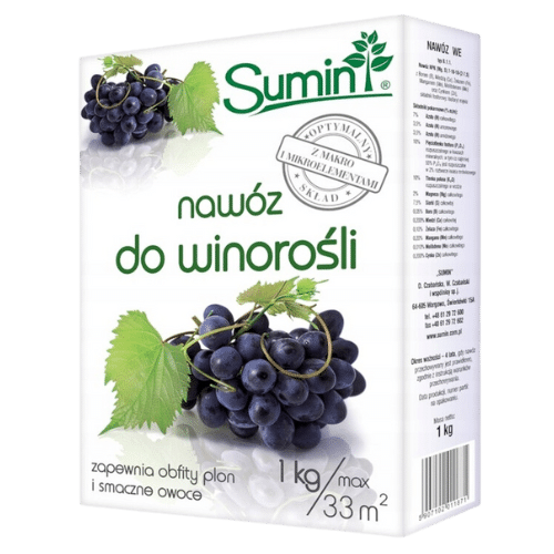 Sumin Nawóz Do Winorośli 1 kg – Obfite Plony i Zdrowe Rośliny