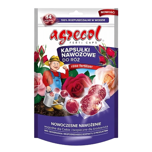 Agrecol Kapsułki Nawożowe Róża 14 szt. – Skoncentrowane Odżywienie dla Zdrowych i Kwitnących Róż