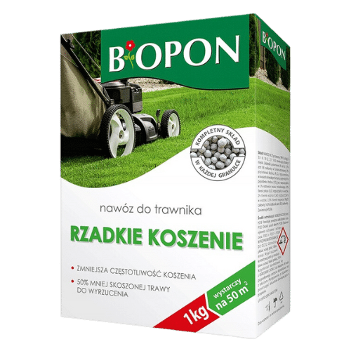 Biopon Nawóz do Trawnika Rzadkie Koszenie Granulat 1kg
