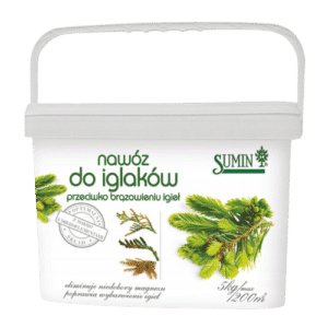 Sumin Nawóz Granulowany do Iglaków Przeciwko Brązowieniu Igieł 5 kg – Zdrowe i Zielone Iglaki