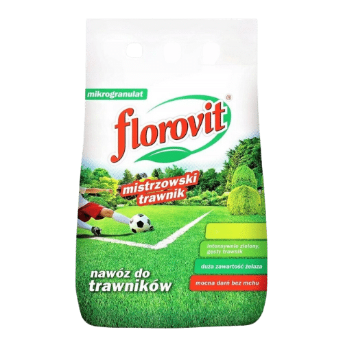 Florovit Nawóz Do Trawnika z Mchem 3 kg – Skuteczna Regeneracja i Zagęszczenie Trawy