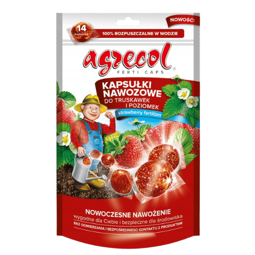 Agrecol Kapsułki Nawozowe Truskawka 14 szt. – Skoncentrowane Odżywienie dla Zdrowych i Smacznych Owoców