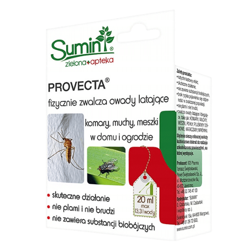 Sumin Provecta Płyn Zwalczający Owady Latające 20 ml – Skuteczna Ochrona przed Owadzimi Szkodnikami