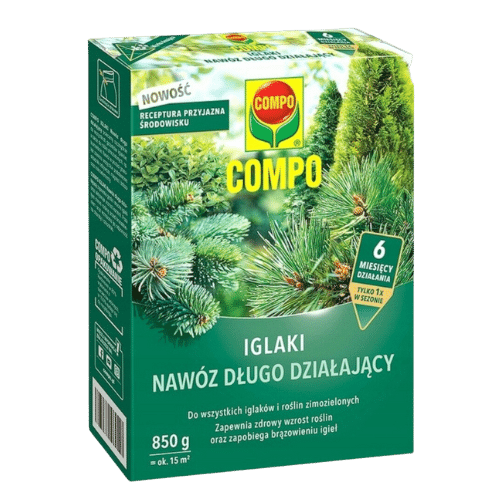 Compo Iglaki Nawóz Długo Działający 850g – Zdrowe i Mocne Iglaki przez Cały Sezon