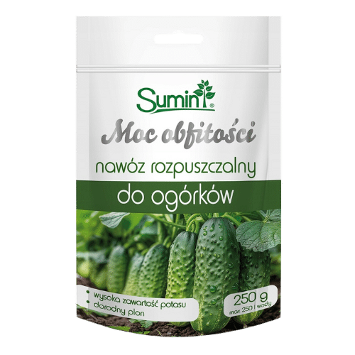 Sumin Nawóz Rozpuszczalny Do Ogórków 250 g – Obfite Plony i Zdrowe Rośliny