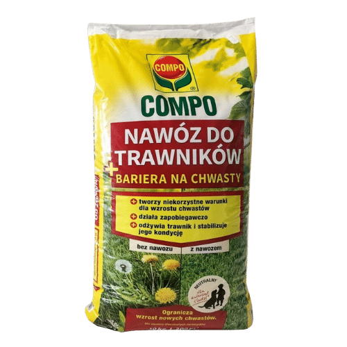 Compo Nawóz do Trawników z Mchem i Chwastami 10kg – Skuteczna Regeneracja i Ochrona