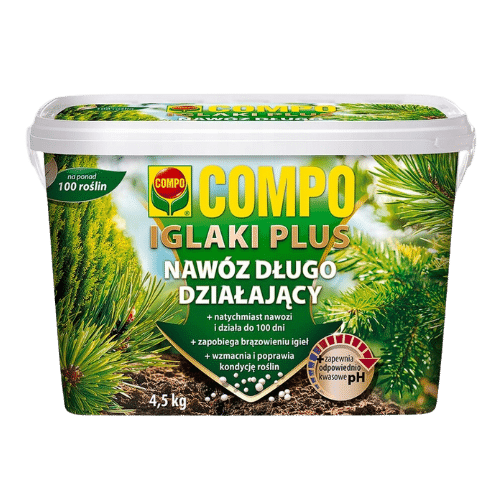 Compo Iglaki Plus Długodziałający Nawóz do Iglaków, Tui, Świerków 4,5kg