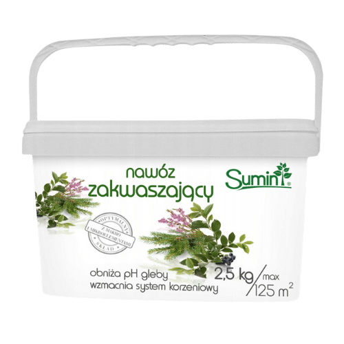Sumin Nawóz Zakwaszający 2,5 kg – Idealny dla Roślin Kwasolubnych