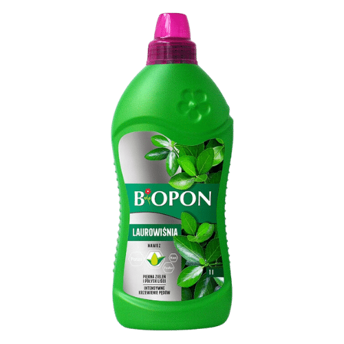 Biopon Nawóz do Laurowiśni Płyn 1L – Kompleksowe Odżywienie Twoich Krzewów