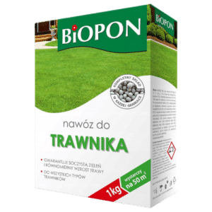 Biopon Nawóz do Trawnika Granulat 1kg – Zdrowy i Gęsty Trawnik