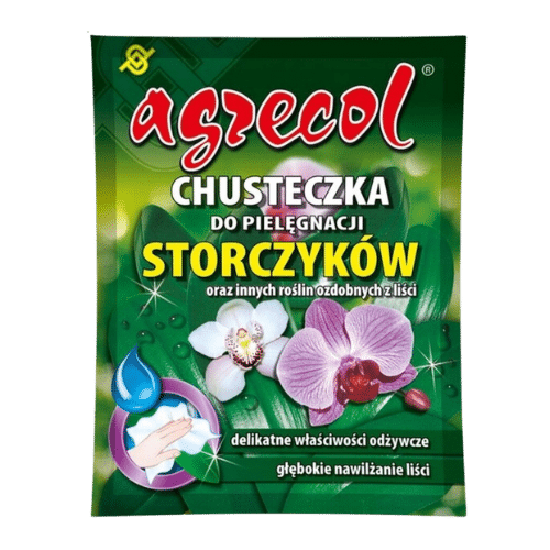Agrecol Chusteczka do Storczyków i Ozdobnych Liści 1 sztuka – Pielęgnacja Roślin