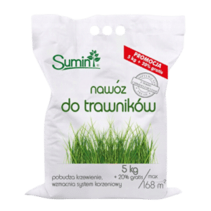 Sumin Nawóz Do Trawnika 5 kg + 1 kg Gratis – Gęsta i Intensywnie Zielona Murawa