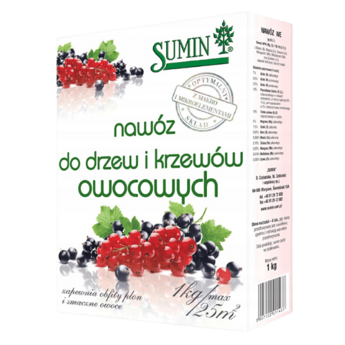 Sumin Nawóz do Drzew i Krzewów 1kg – Wzmocnienie i Obfite Plonowanie