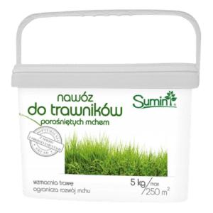 Sumin Nawóz Do Trawnika z Mchem 5 kg – Skuteczna Regeneracja i Zagęszczenie Murawy